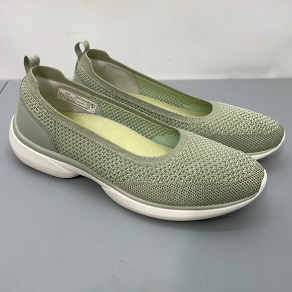 Vionic Kallie Loafers Shoes Walking Comfort Casual Knit Slip On Green Womens 7.5 - Picture 1 of 13